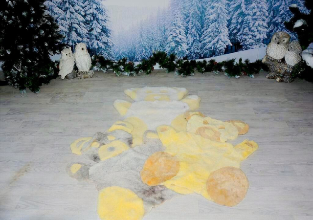 Honig Bär Spielteppich für Kinder Lammfell (öko)